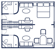 Commodore Suite Floorplan